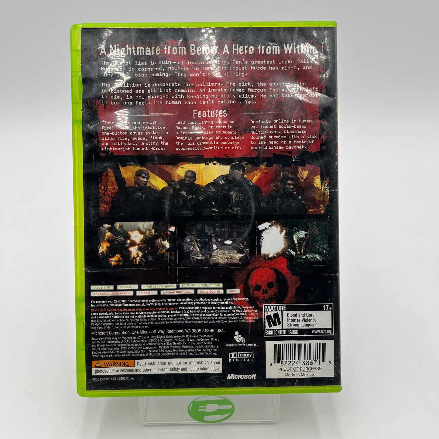 Microsoft Xbox 360 S 250GB Console Gaming System Gears of War 3 Special Edition 